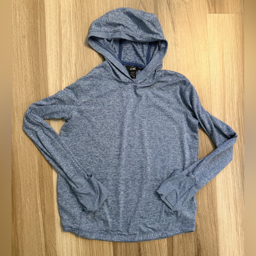 Athleta Girl hooded shirt/light sweatshirt size 14